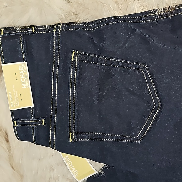 NWT Michael Kors Basics Dark Rinse Wash Izzy Skinny Jeans Sz 8 - Picture 6 of 15